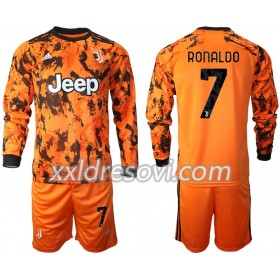 Juventus Cristiano Ronaldo 7 Treći Dječji Komplet Dresovi za Nogomet 2020-2021 Dugim Rukavima (+ kratke hlače)